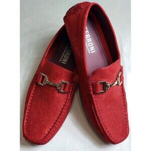 Terroni italian design, Men’s Size 8.5 LA05 Red - Buckle Strap Mint Real Nice...